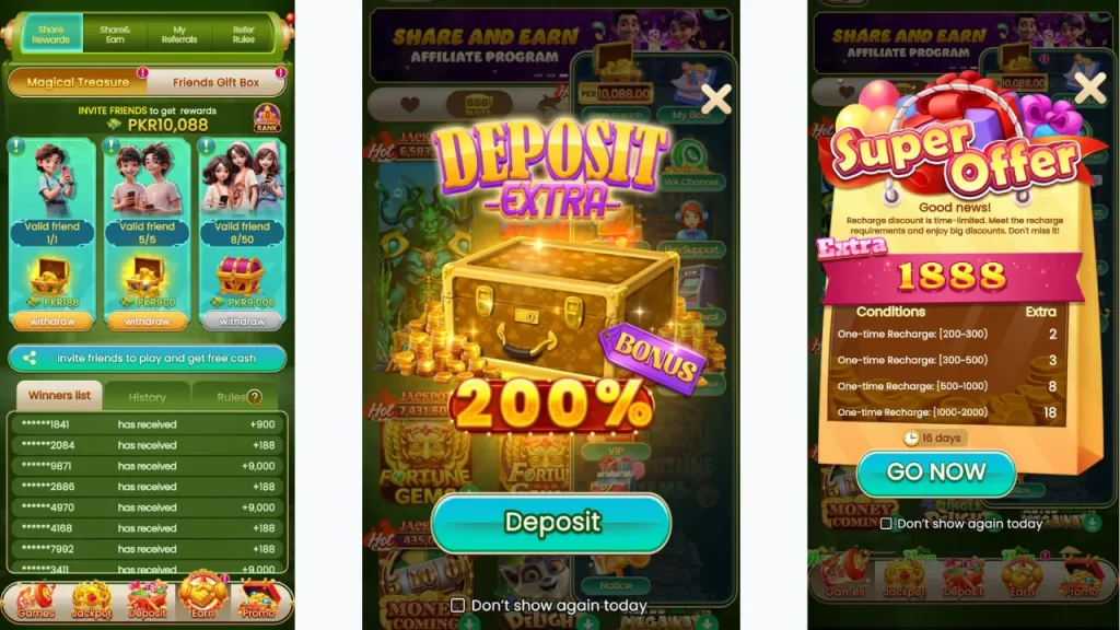 Bonuses and Rewards of Super PAK Game